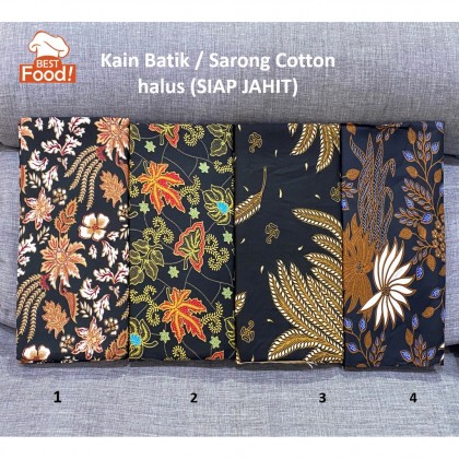 Kain Batik / Sarong (Boleh Pilih Corak )114 cm x 94 cm (Cotton  Halus SIAP JAHIT) 2